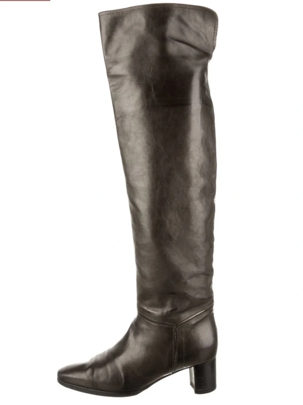 Barbara Bui Dark Brown Over-the-Knee Leather Boots